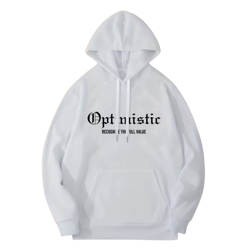 Casual Attire Long Sleeves Comfortable Knit Fabric Printed Hoodie