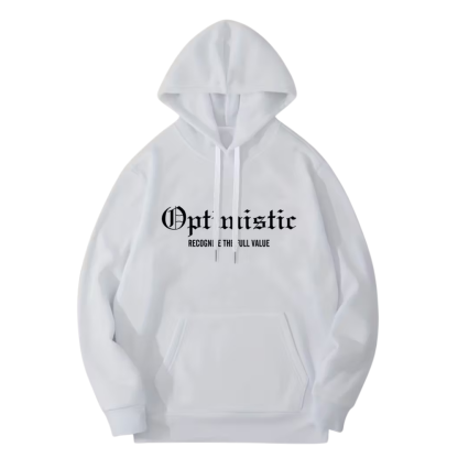 Casual Attire Long Sleeves Comfortable Knit Fabric Printed Hoodie