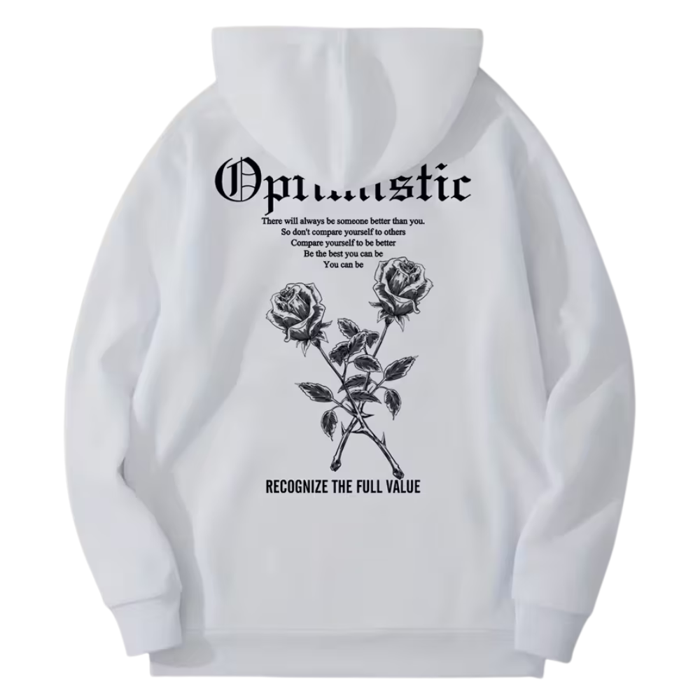 Casual Attire Long Sleeves Comfortable Knit Fabric Printed Hoodie