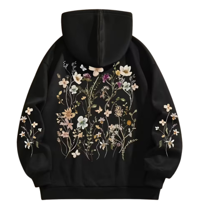  Cozy Casual Long Sleeve Soft Fleece Lining Women Drawstring Hoodie