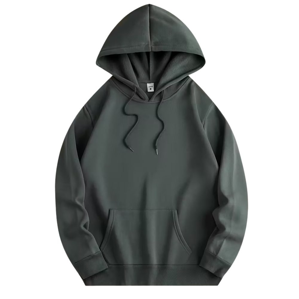 Tokyo Motorcycle Print Casual Drawstring Pullover Front Kangaroo Pocket Hoodie