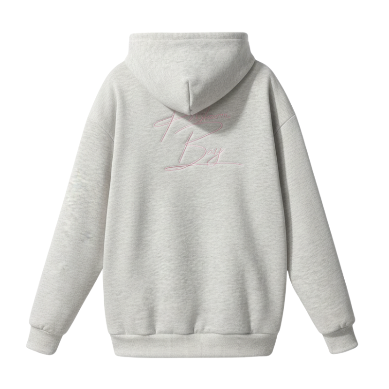 Ribbon Embroidery Hoodie With Floral Lining for Women 