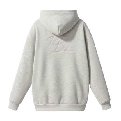 Ribbon Embroidery Hoodie With Floral Lining for Women 