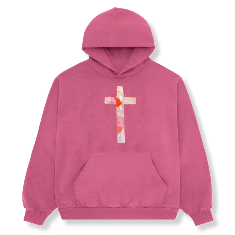 Bloom Cross Graphic Hoodie For Everyday Streetwear Style