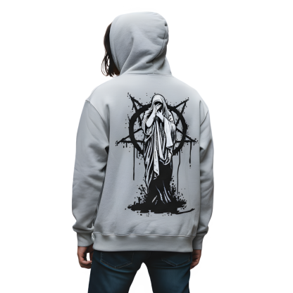 Casual Hoodie With Geometric Print