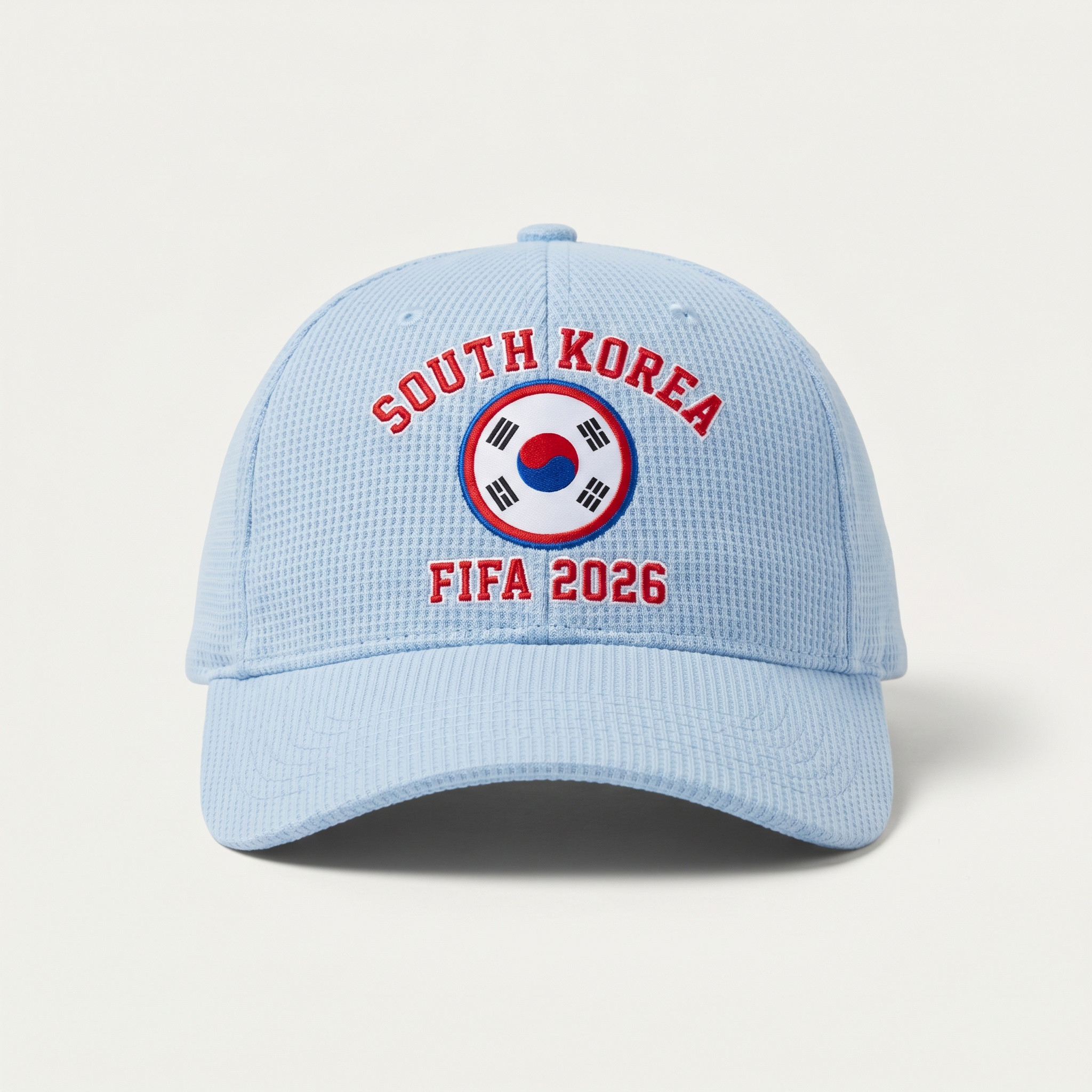 South Korea Light Blue FIFA 2026 waffle knit fan cap