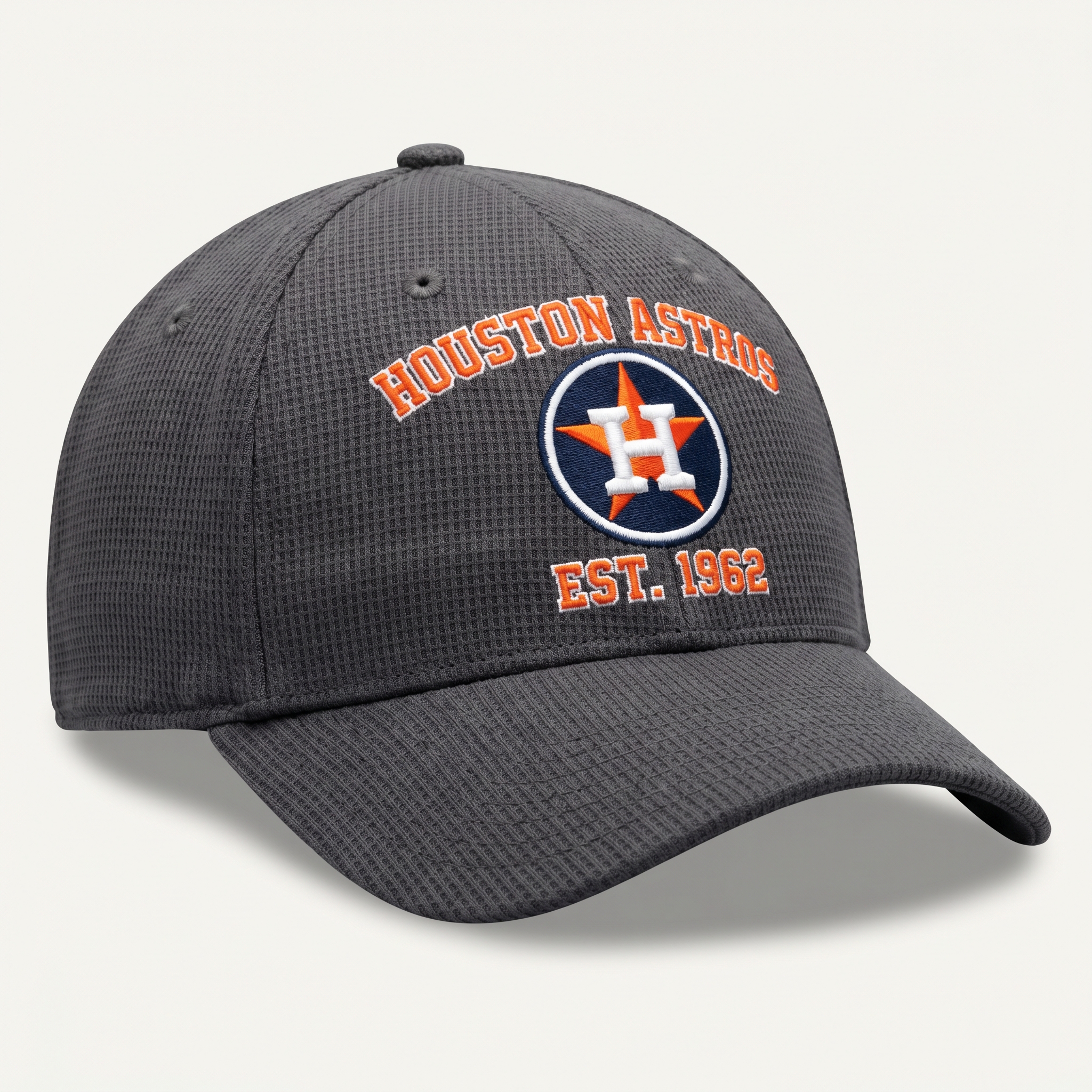 Houston Astros Waffle Knit Cap in Dark Gray