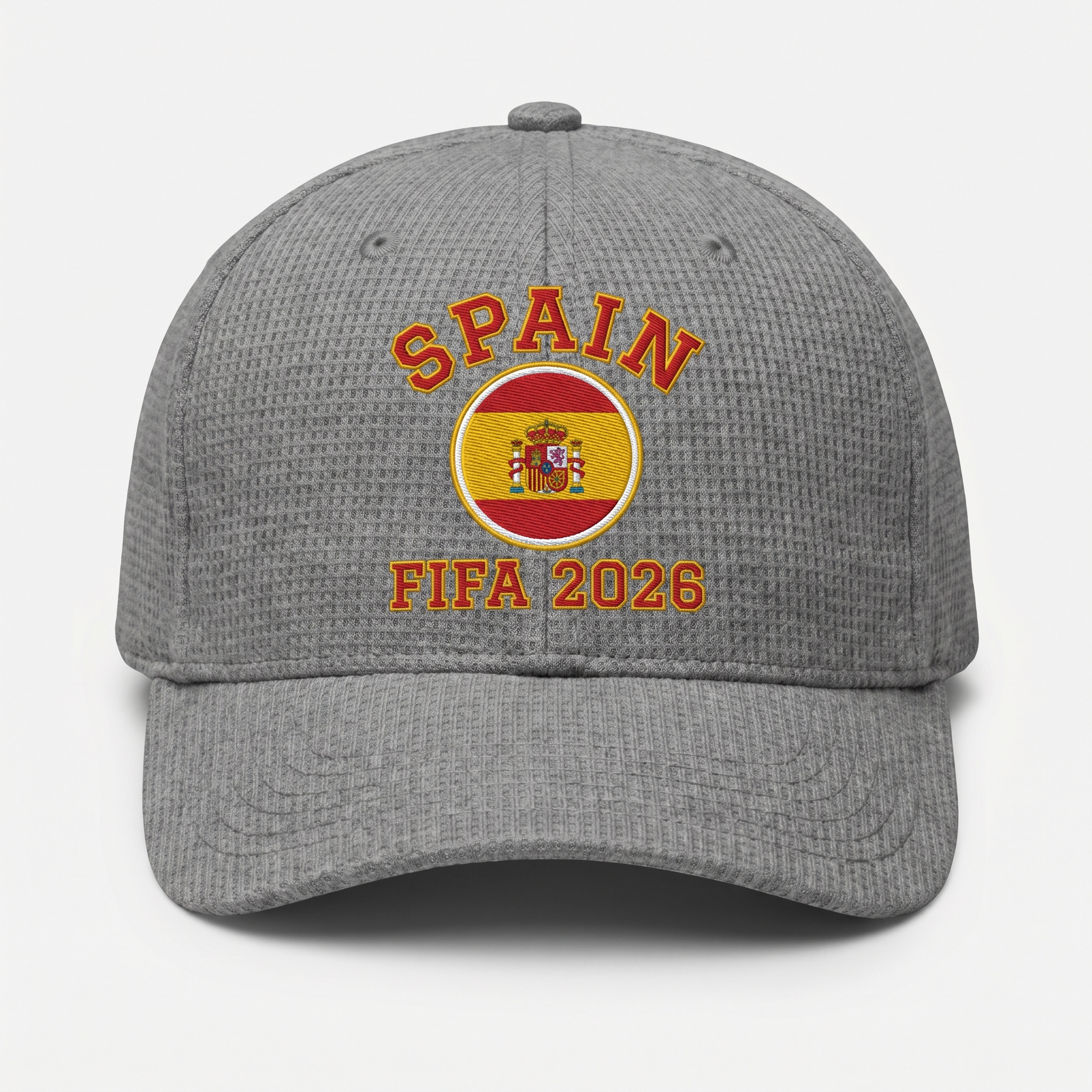 FIFA 2026 Spain Waffle Knit Cap in Gray