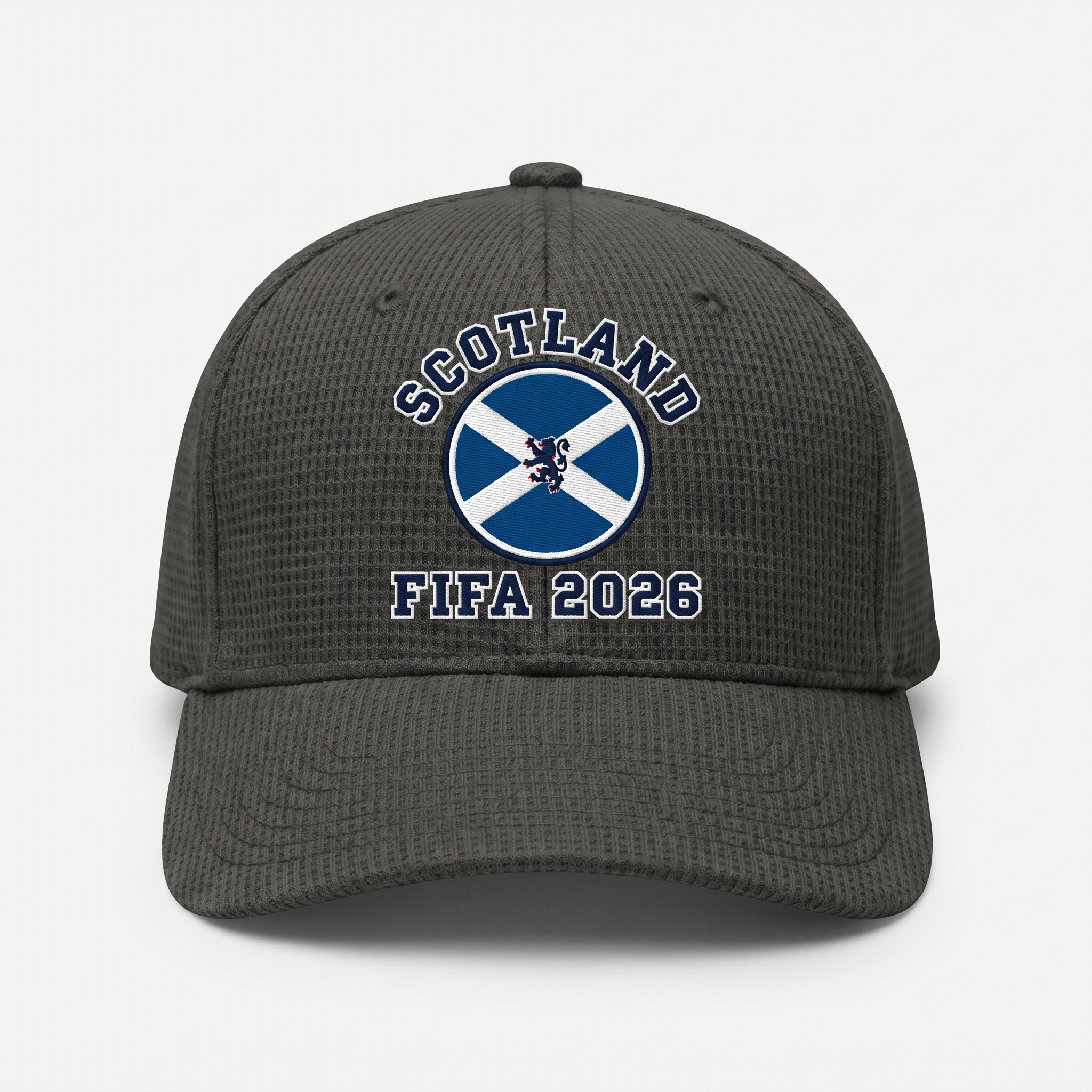 FIFA 2026 Scotland Waffle Knit Cap in Dark Gray
