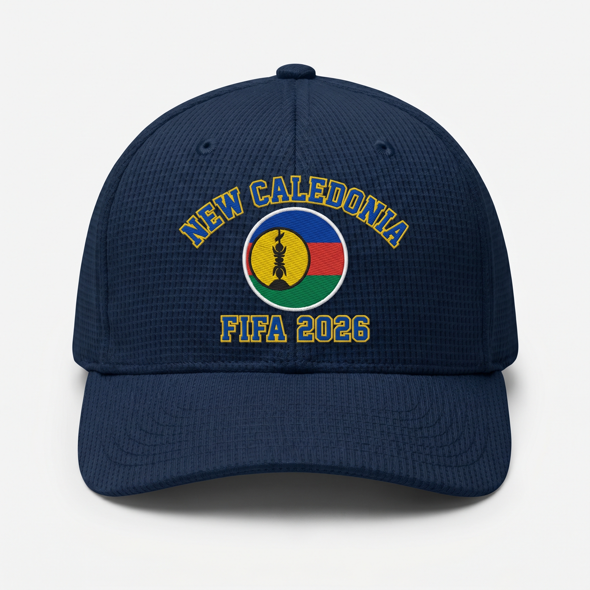 FIFA 2026 New Caledonia Waffle Knit Cap in Blue