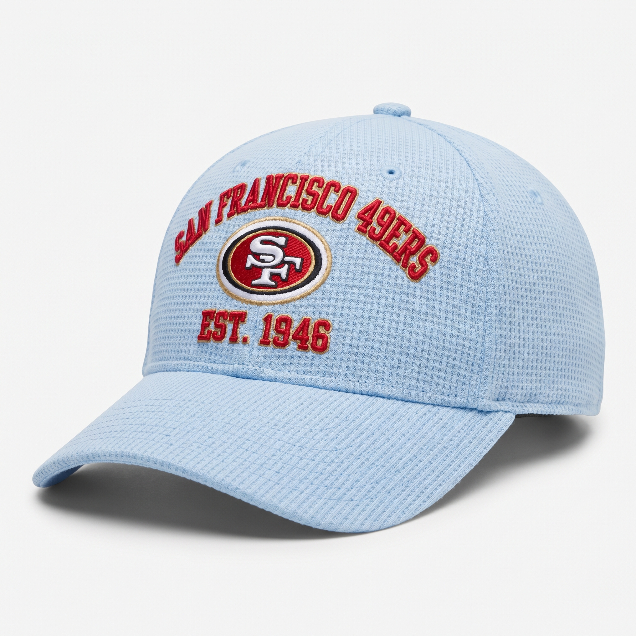 San Francisco 49ers Waffle Knit Cap in Light Blue