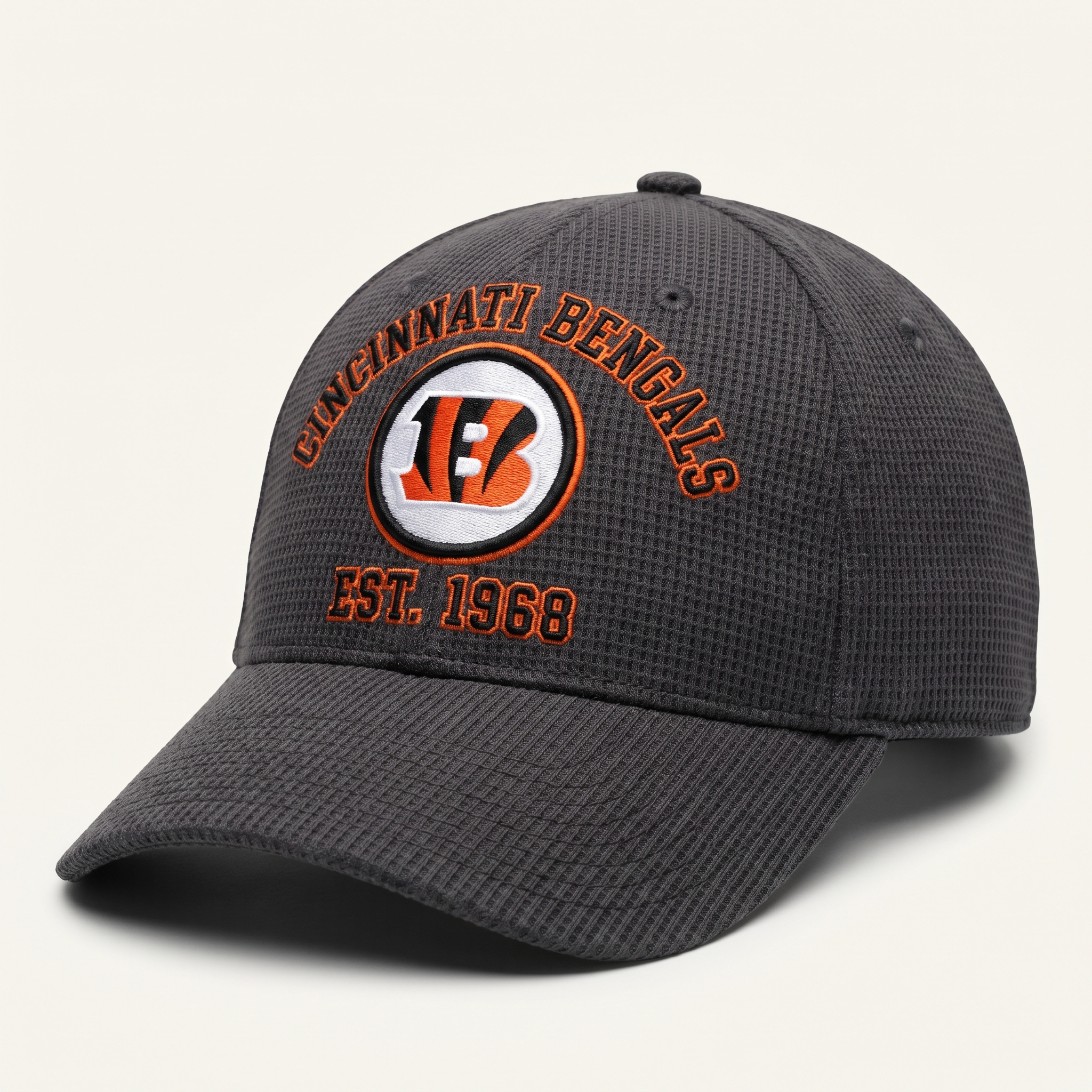 Cincinnati Bengals Waffle Knit Cap in Dark Gray
