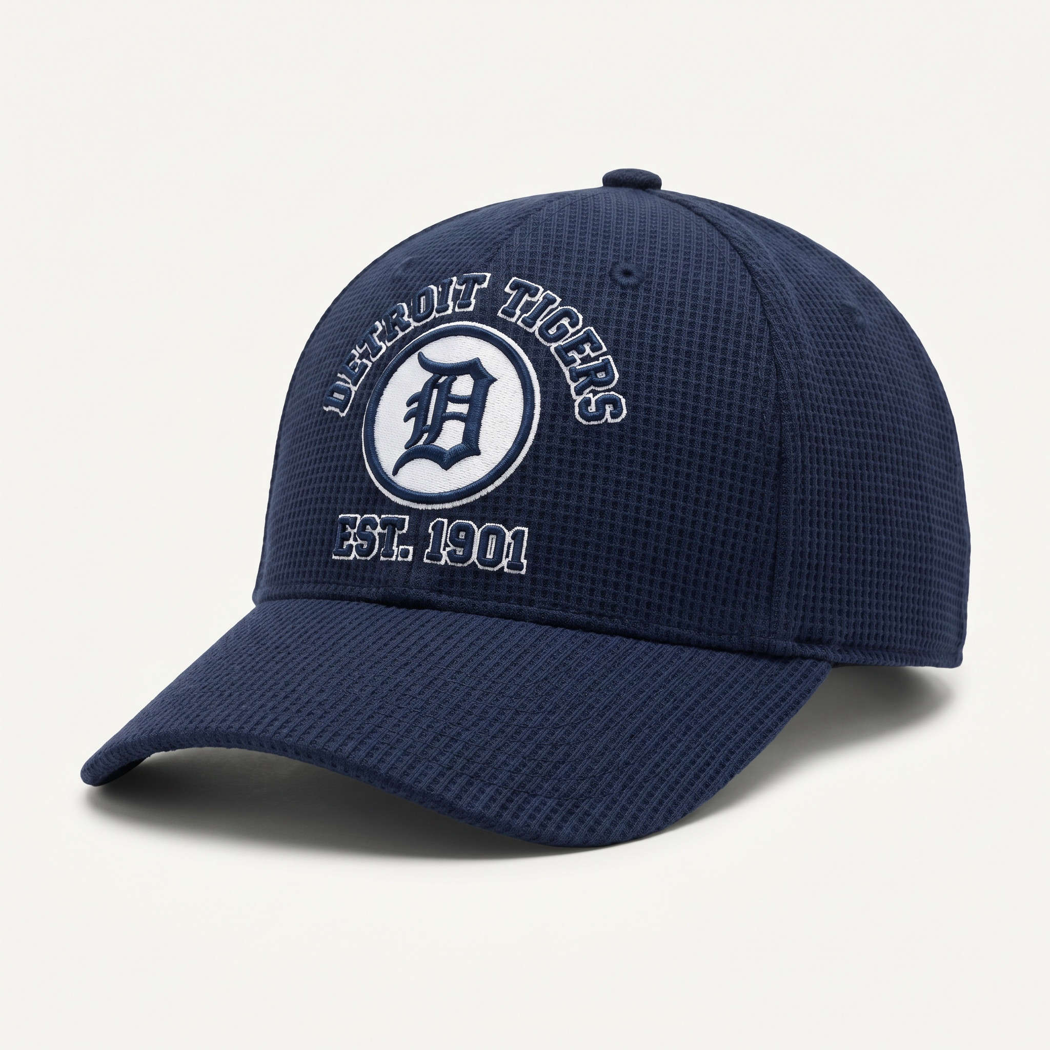 Detroit Tigers Waffle Knit Cap in Blue