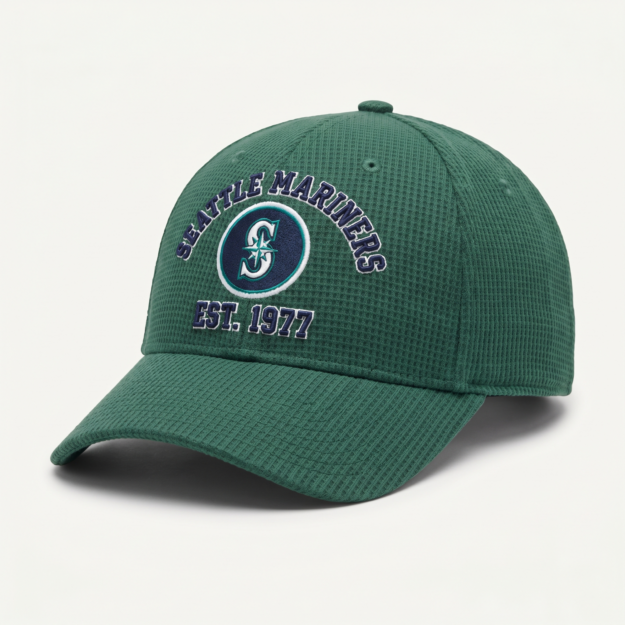 Seattle Mariners Waffle Knit Cap in Green