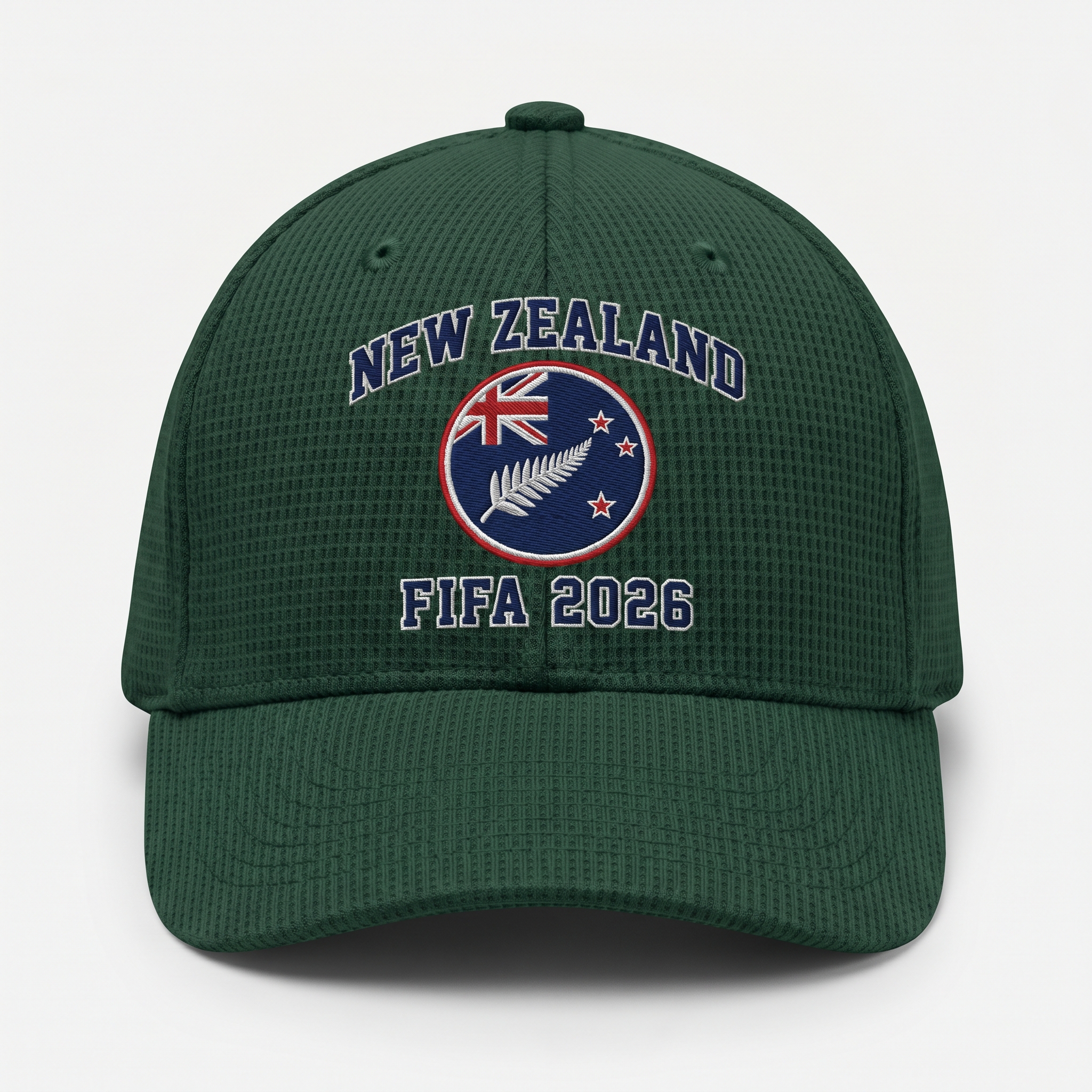 FIFA 2026 New Zealand Waffle Knit Cap in Green