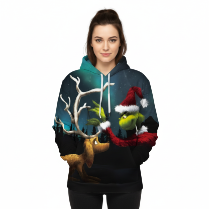 3D Ugly Christmas Graphic Hoodie For Men