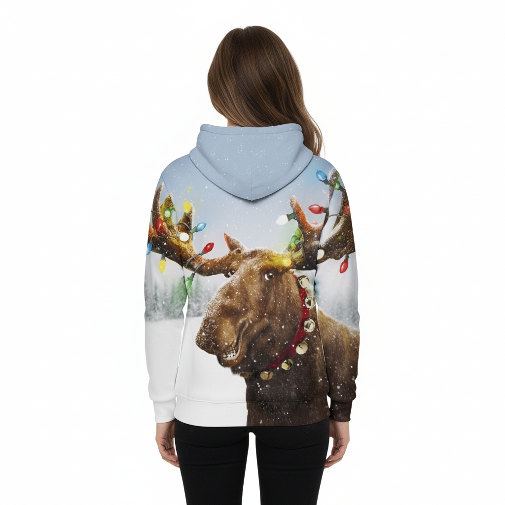 Christmas Holiday Themed Hoodie