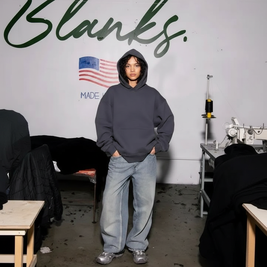 Blanks Heavyweight Pre Shrunk Pullover Hoodie