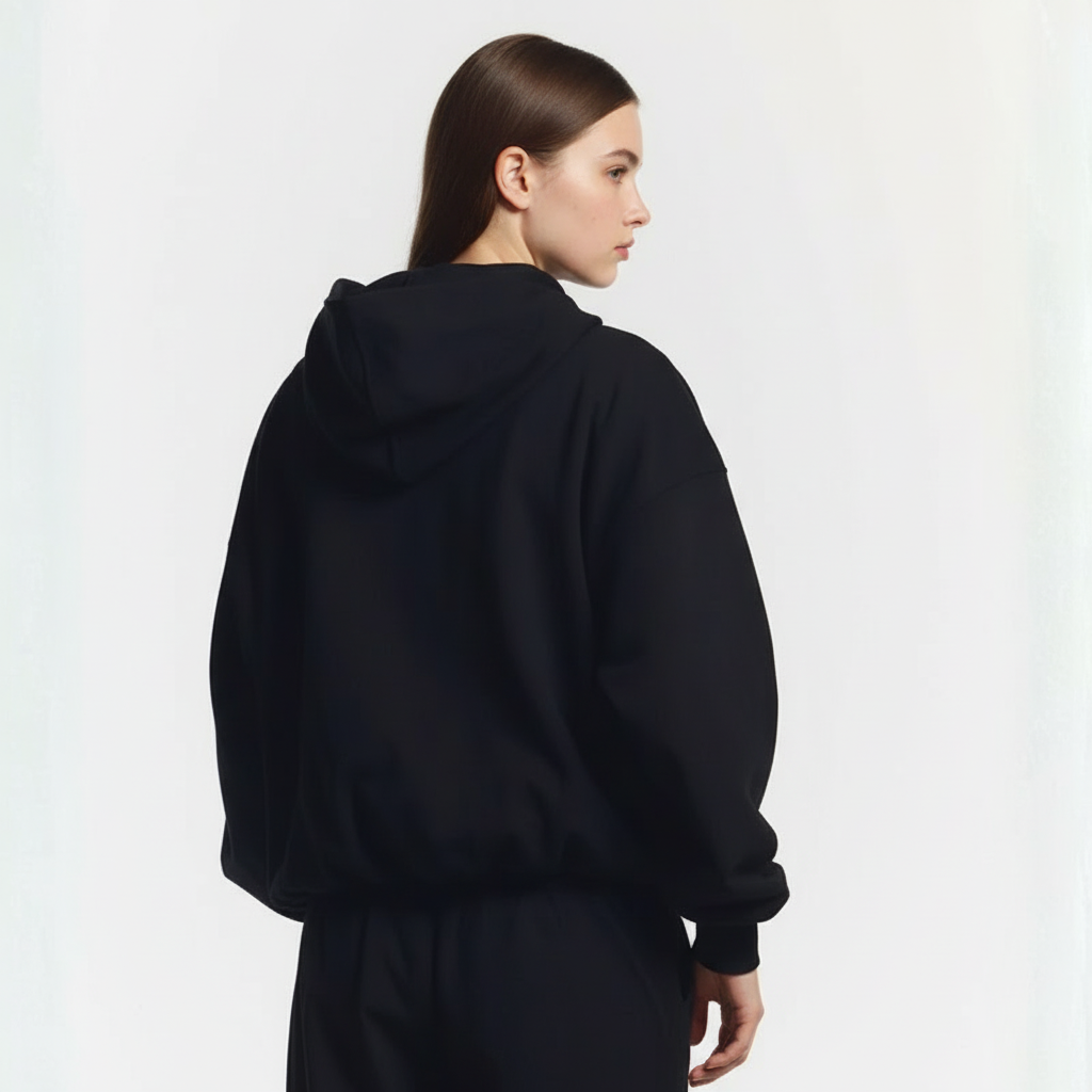 Full Zip Hoodie With Graphic Print