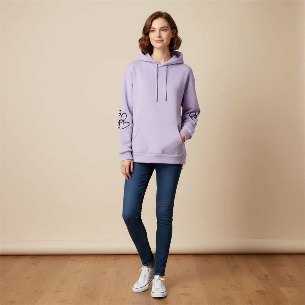 Casual Plus Size Cow Print Hooded Pullover Sweatshirt