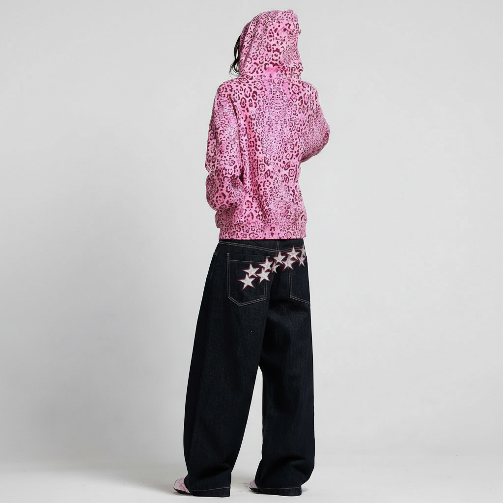 Nocturne Beast Leopard Zip Hoodie