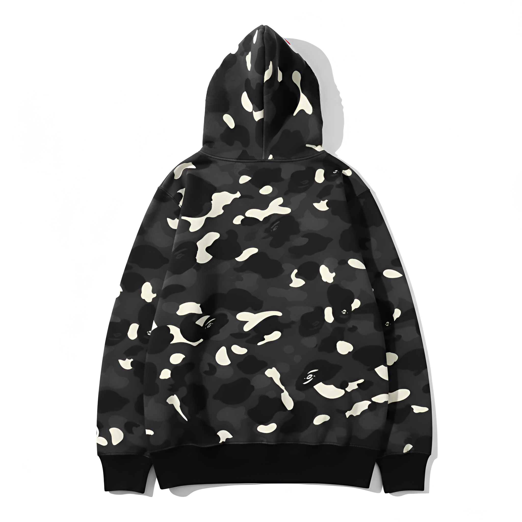 Double Capped Shark Head Hoodie for Men