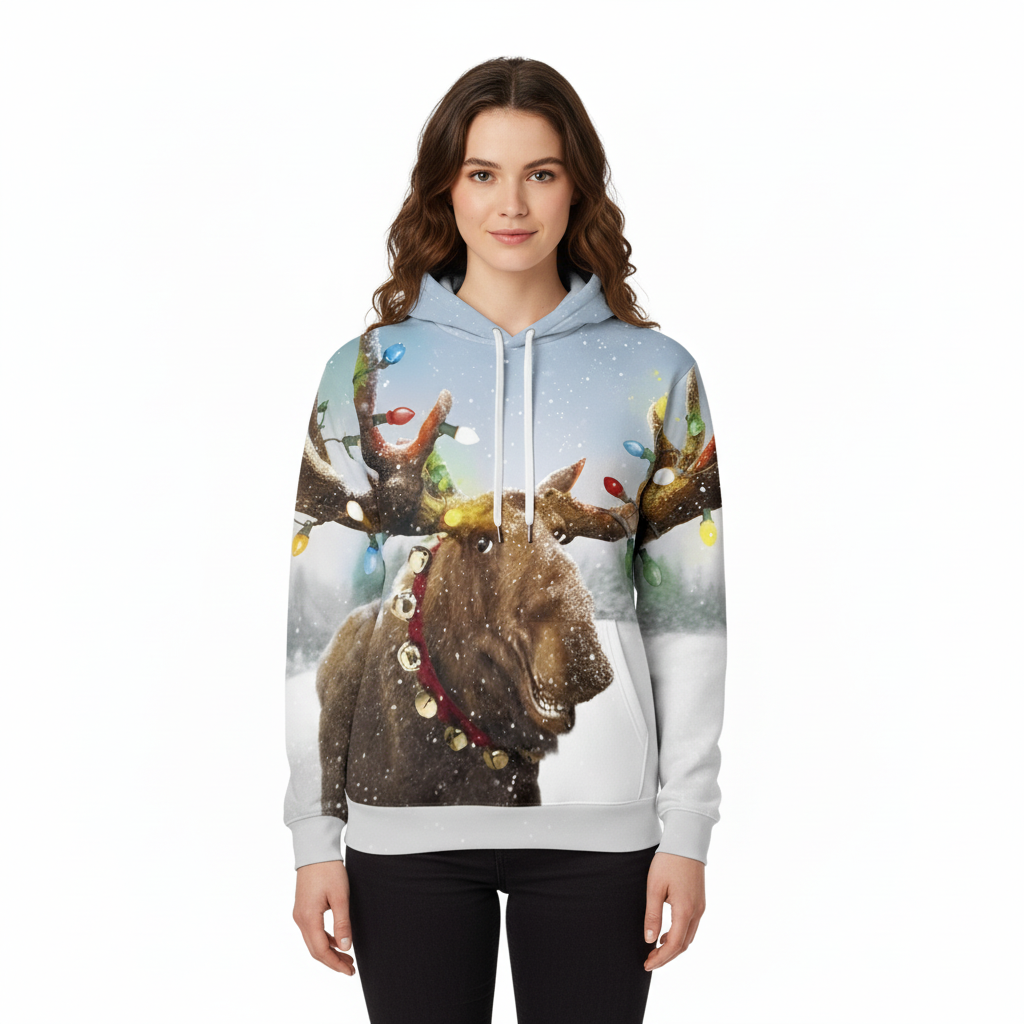 Christmas Holiday Themed Hoodie