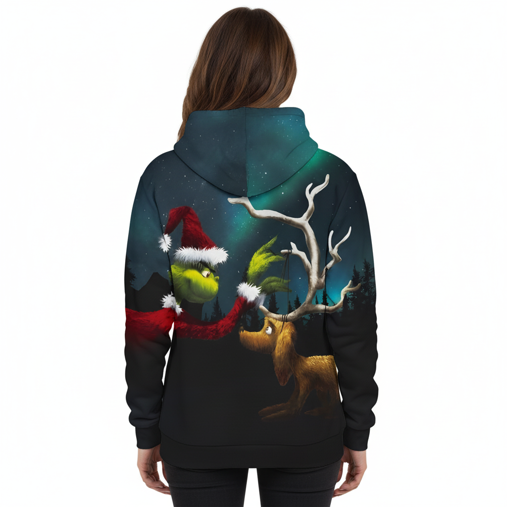 3D Ugly Christmas Graphic Hoodie For Men