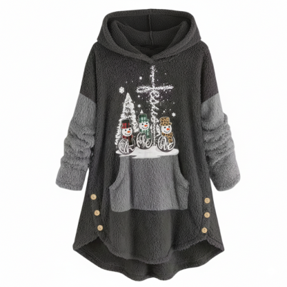 Winter Holiday Graphic Hoodie For Women