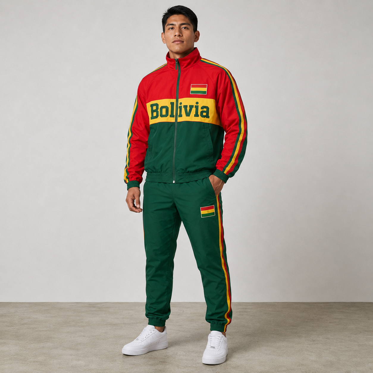 World Cup 2026 Themed Bolivia Football Fan Sweatshirt And Jogger Set