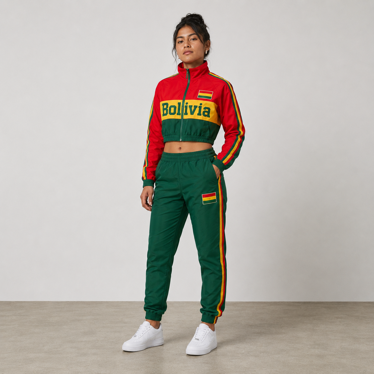 World Cup 2026 Themed Bolivia Football Fan Sweatshirt And Jogger Set