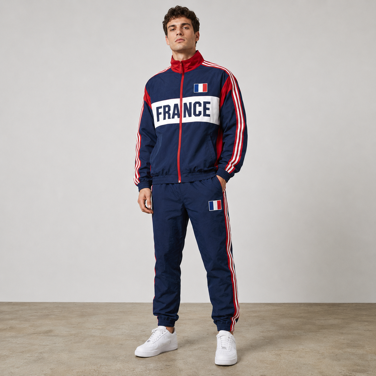World Cup 2026 Themed France Football Fan Sweatshirt And Jogger Set