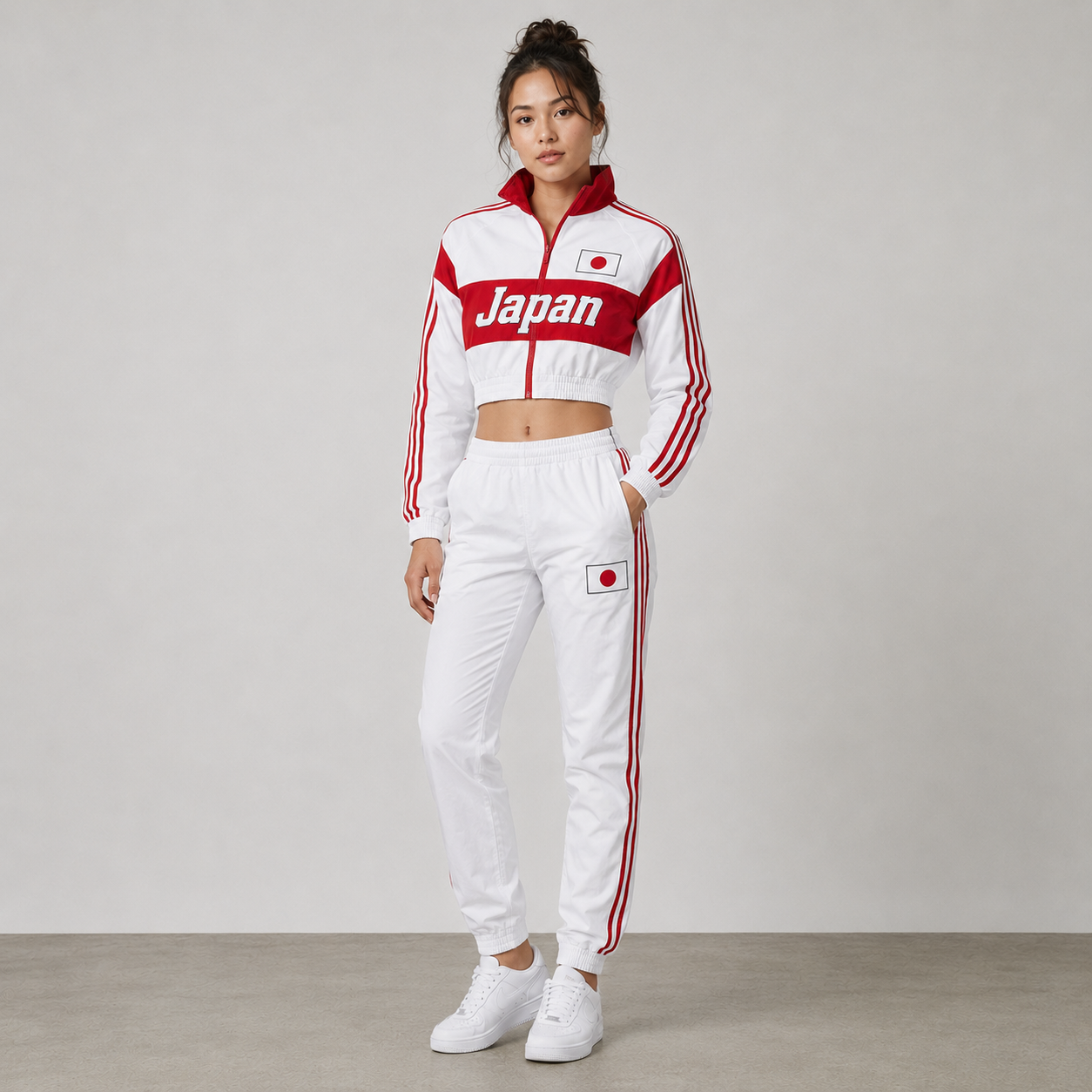 World Cup 2026 Themed Japan Football Fan Sweatshirt And Jogger Set