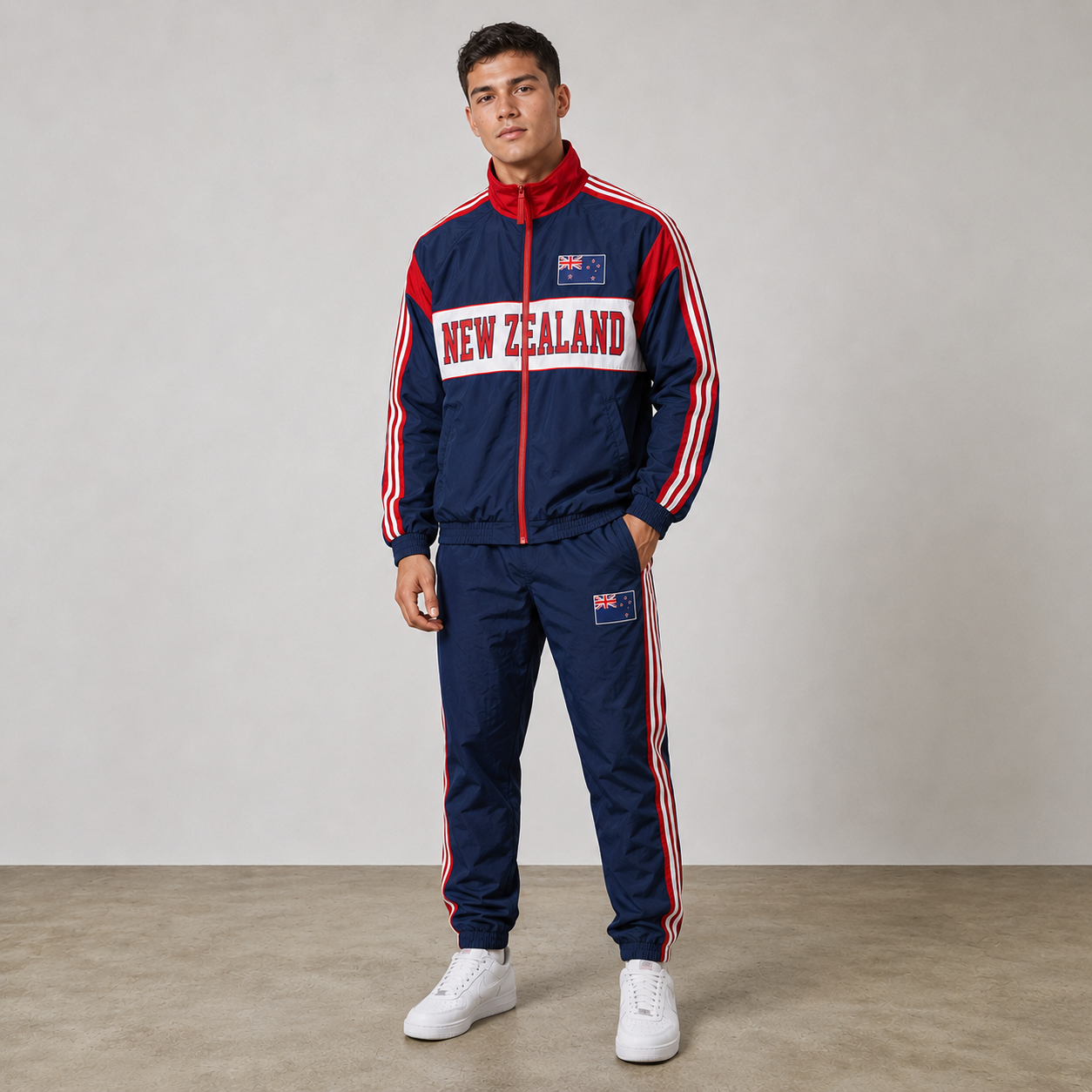 World Cup 2026 Themed New Zealand Football Fan Sweatshirt And Jogger Set