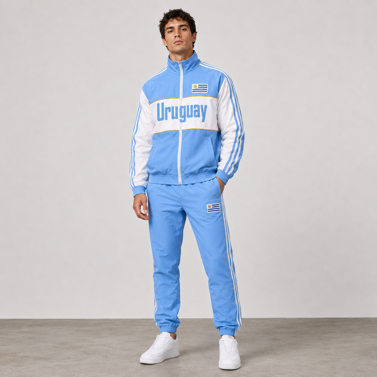 World Cup 2026 Themed Uruguay Football Fan Sweatshirt And Jogger Set