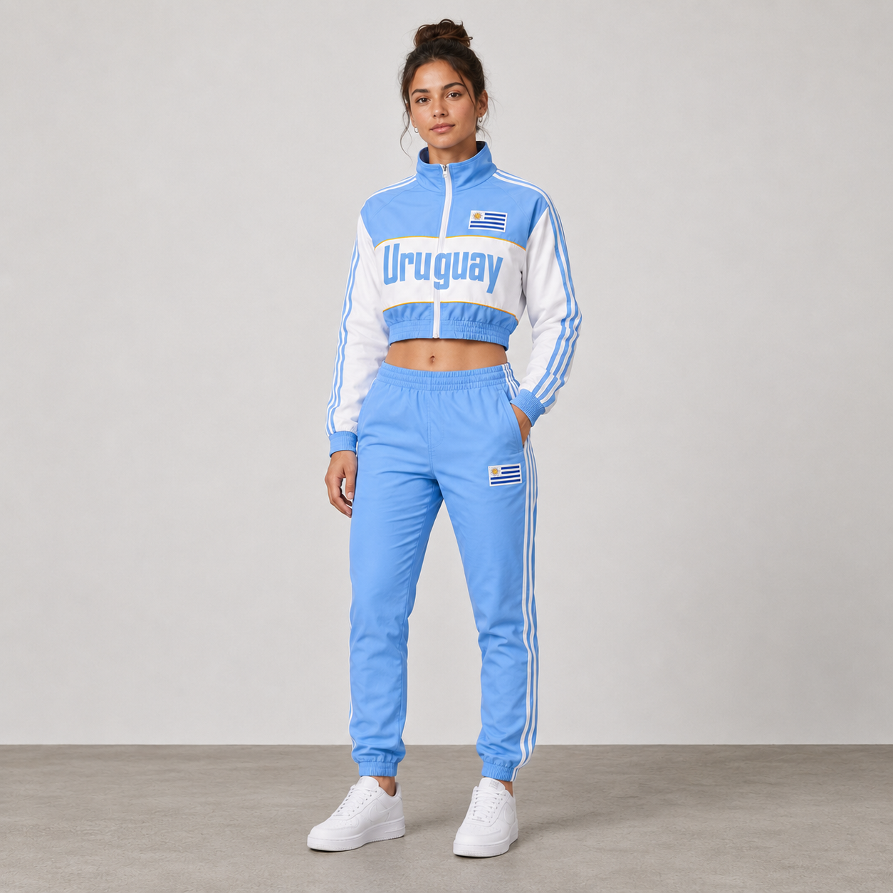 World Cup 2026 Themed Uruguay Football Fan Sweatshirt And Jogger Set