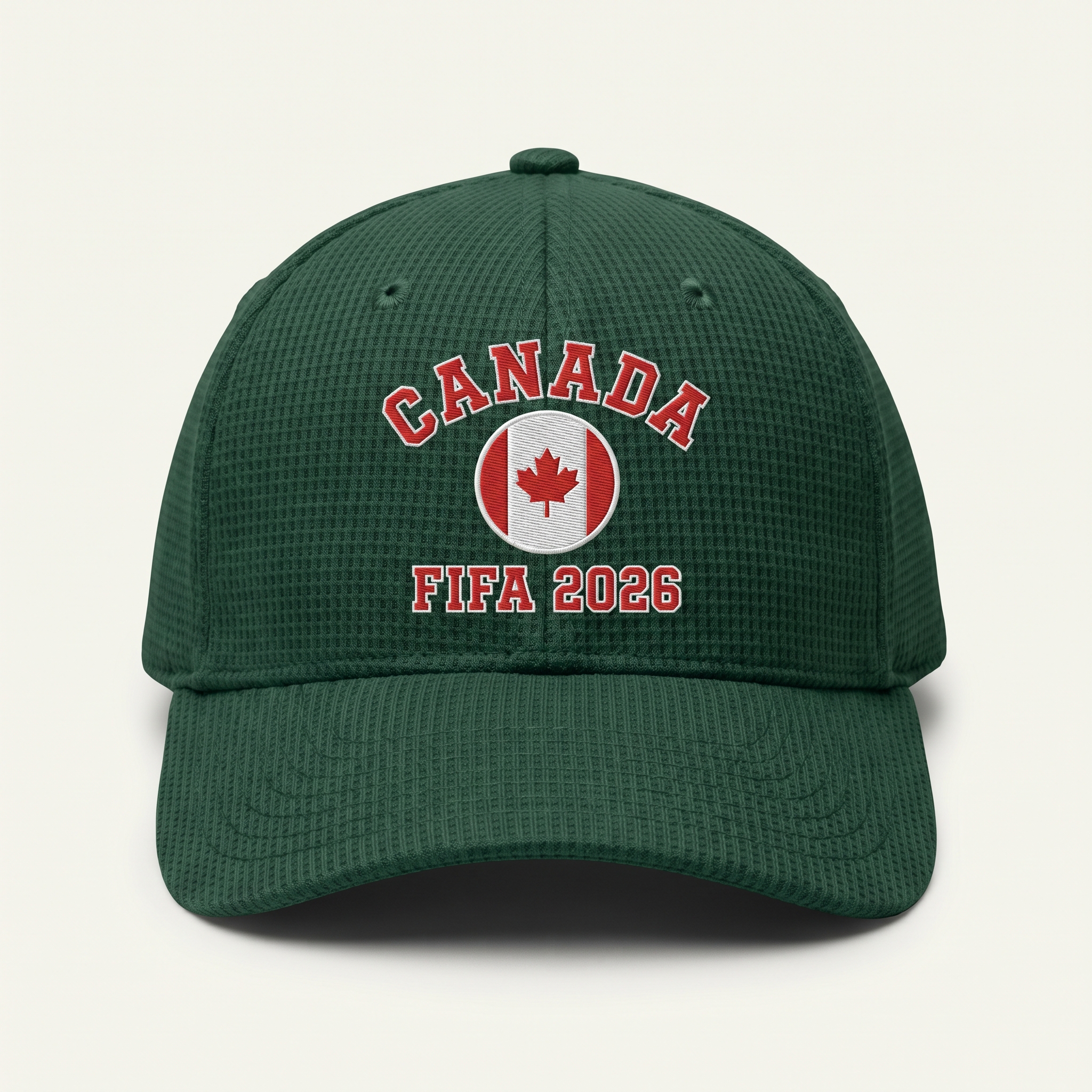 FIFA 2026 Canada Waffle Knit Cap in Green