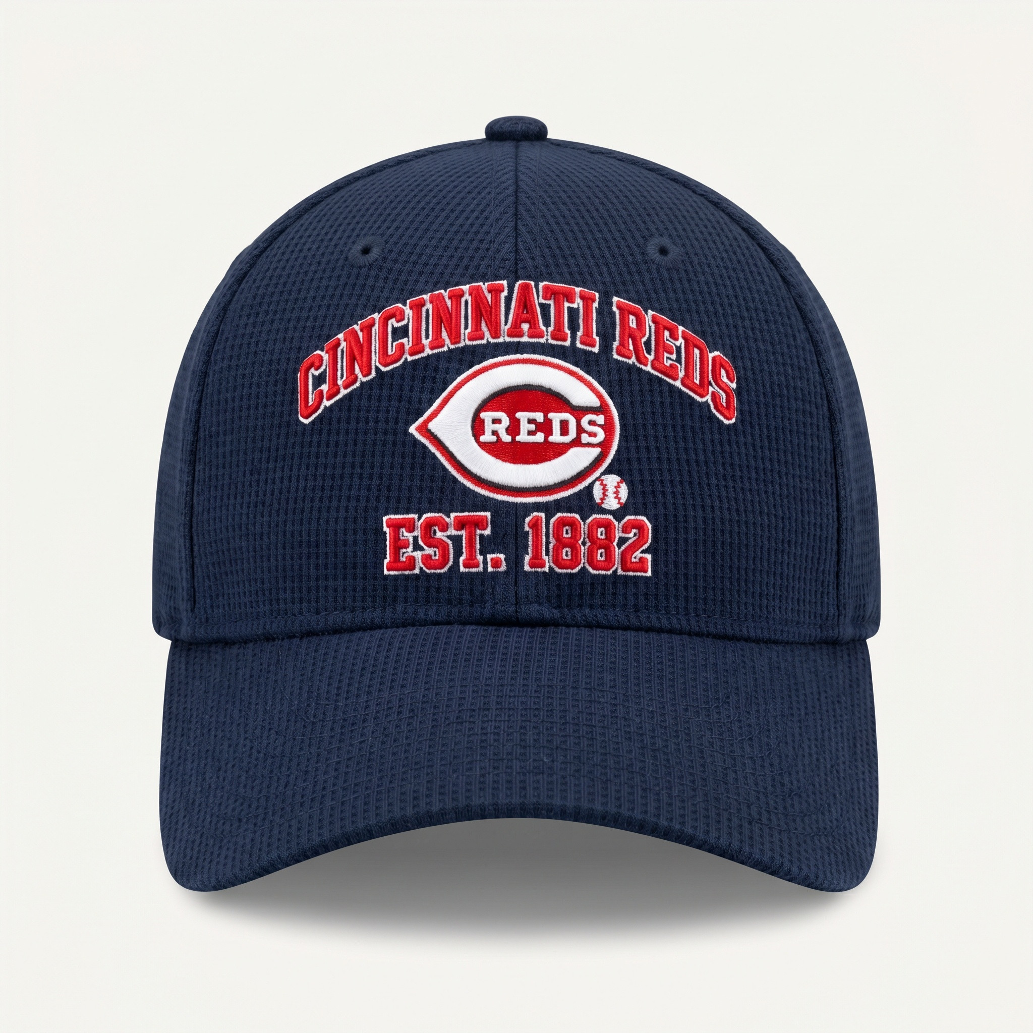 Cincinnati Reds Waffle Knit Cap in Blue