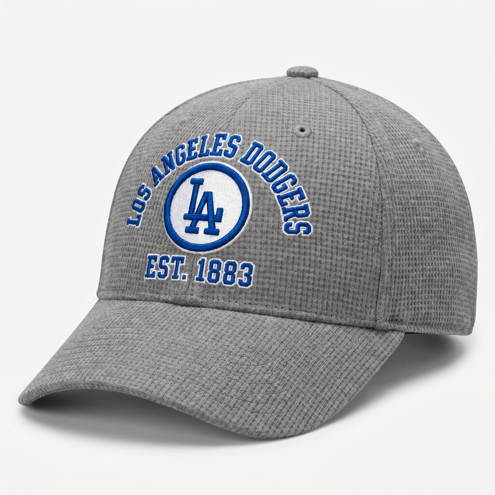 Los Angeles Dodgers Waffle Knit Cap in Gray