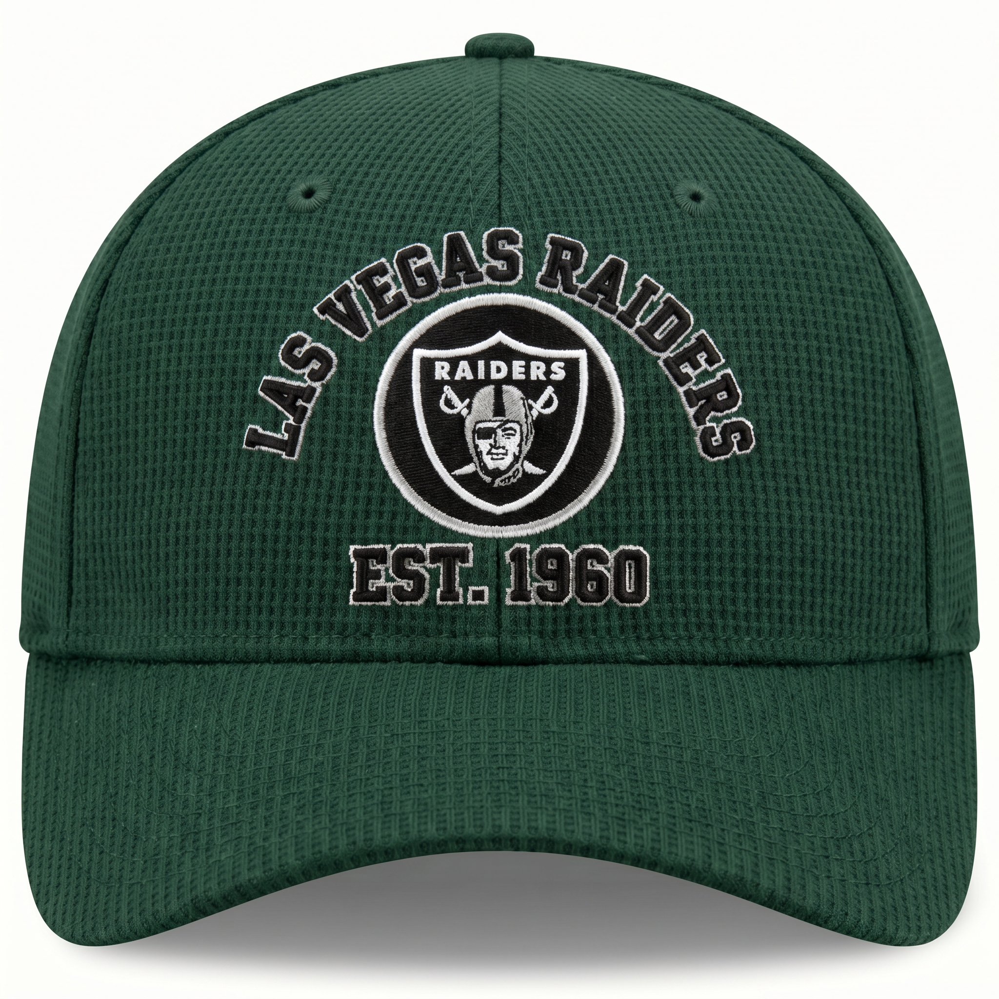 Las Vegas Raiders Waffle Knit Cap in Green