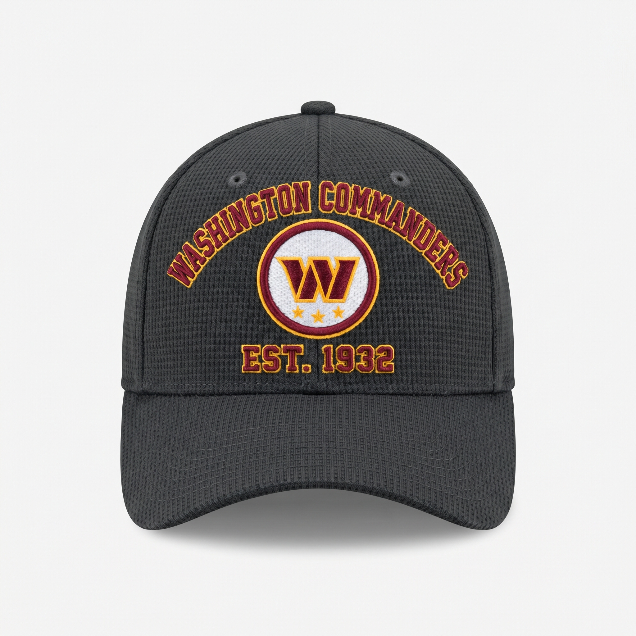 Washington Commanders Waffle Knit Cap in Dark Gray