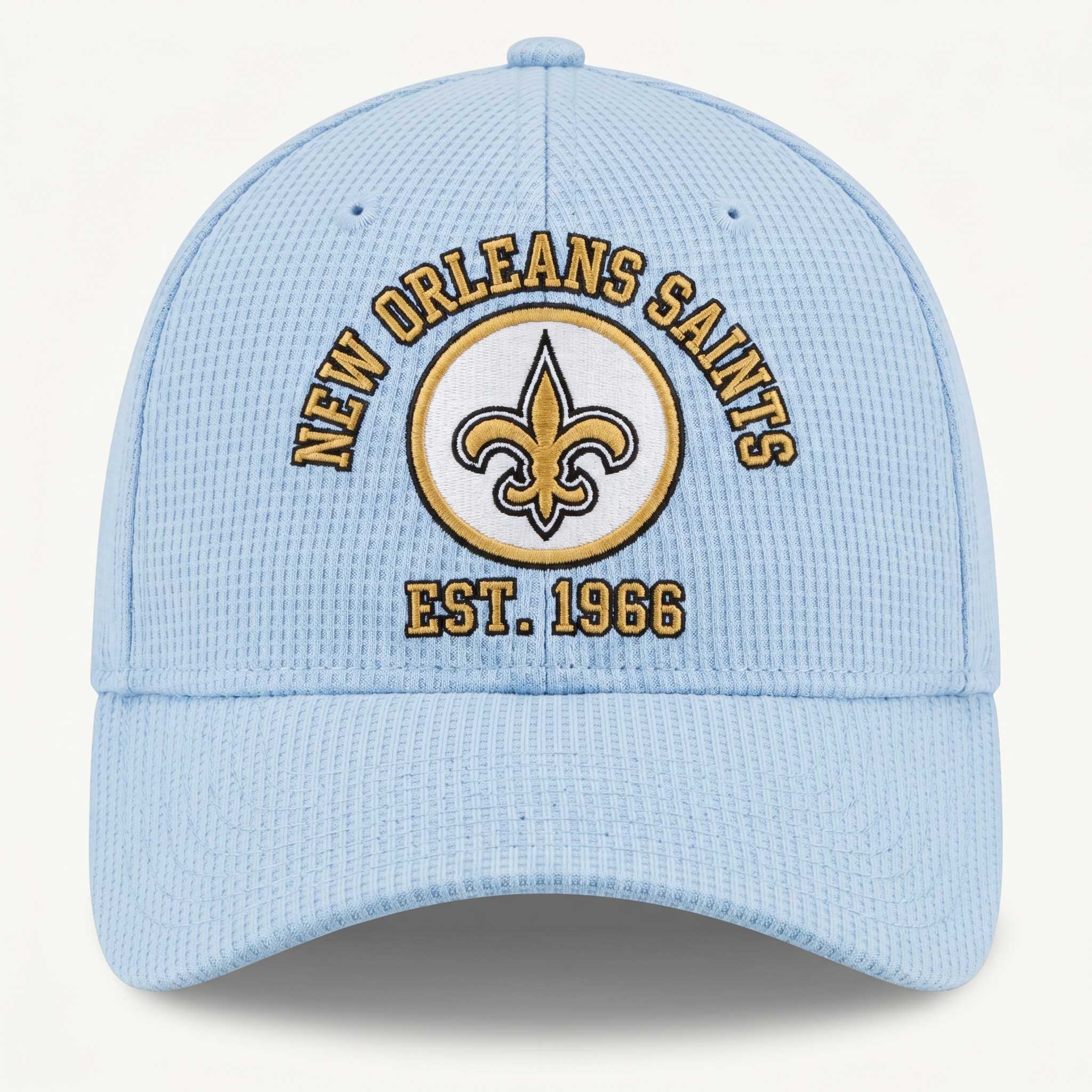 New Orleans Saints Waffle Knit Cap in Light Blue