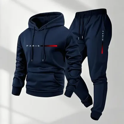 Men’s Paris Graphic Hoodie & Jogger Tracksuit Set