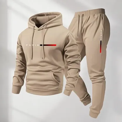 Men’s Paris Graphic Hoodie & Jogger Tracksuit Set