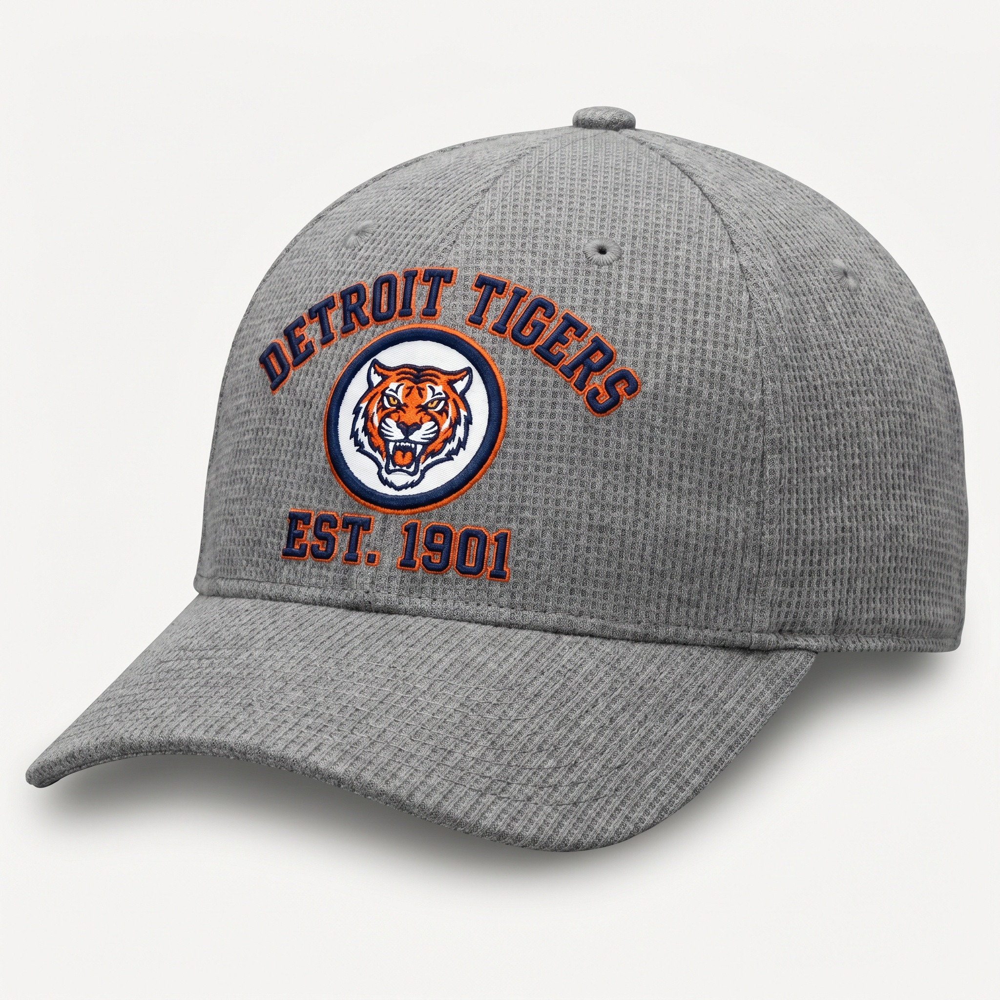 Detroit Tigers Waffle Knit Cap in Gray