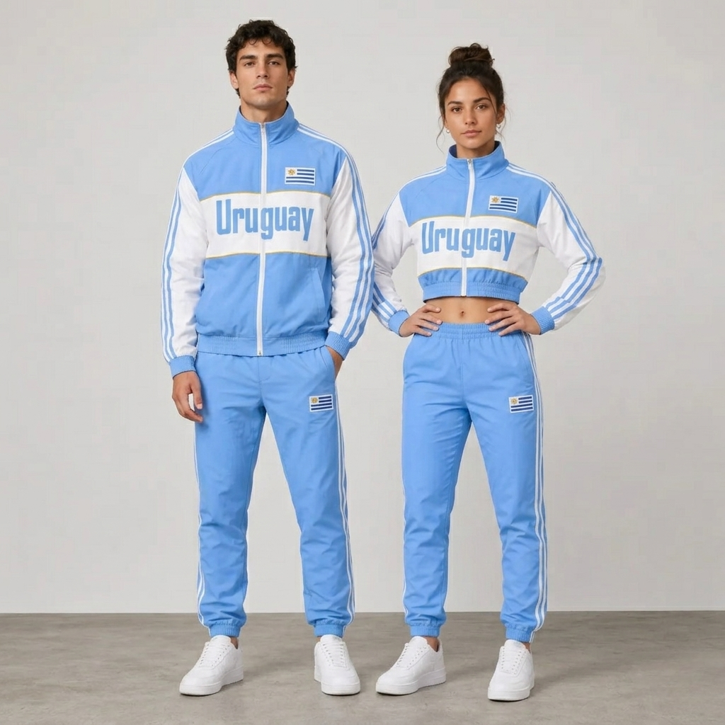FIFA World Cup 2026 Themed Uruguay Football Fan Sweatshirt And Jogger Set