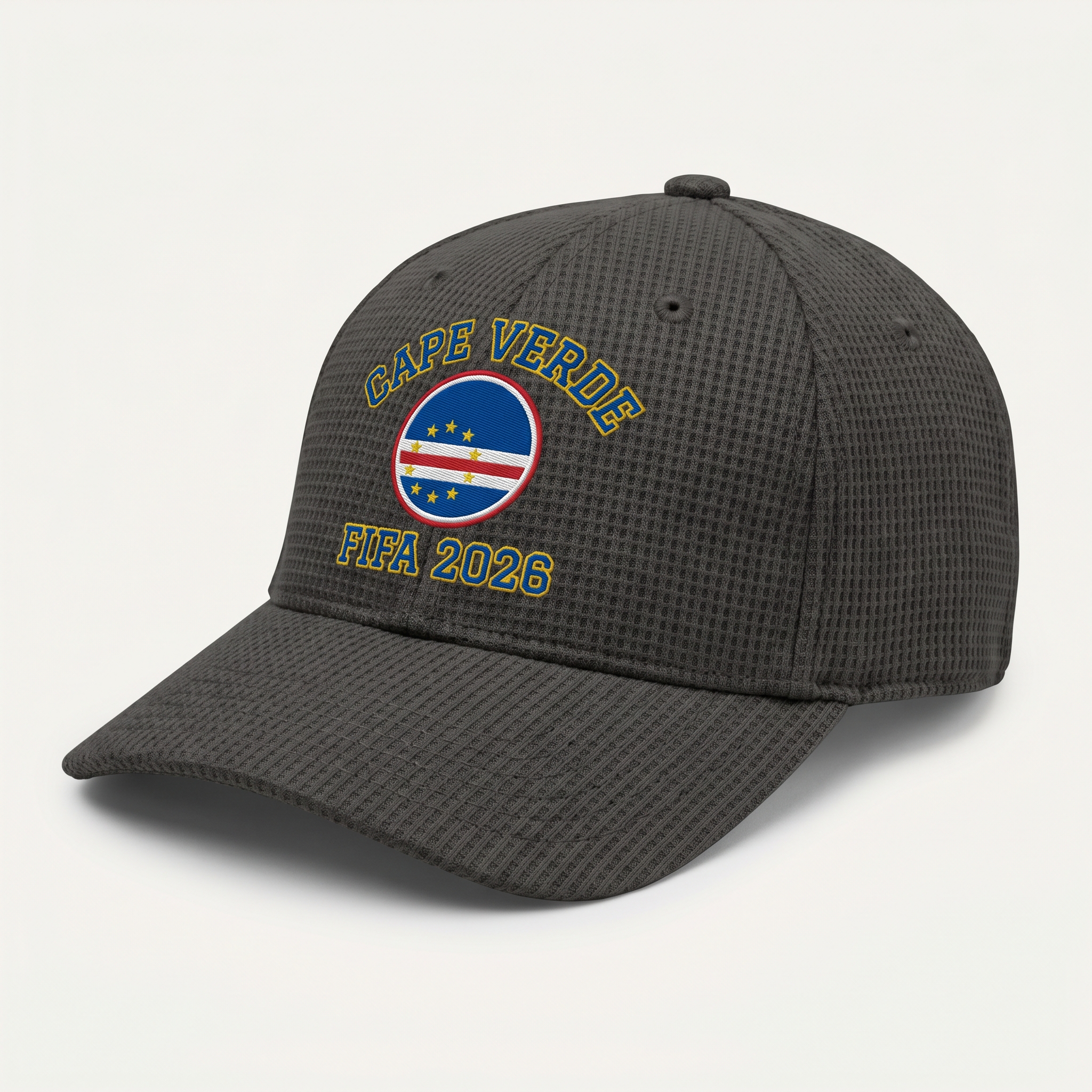 FIFA 2026 Cape Verde Waffle Knit Cap in Dark Gray