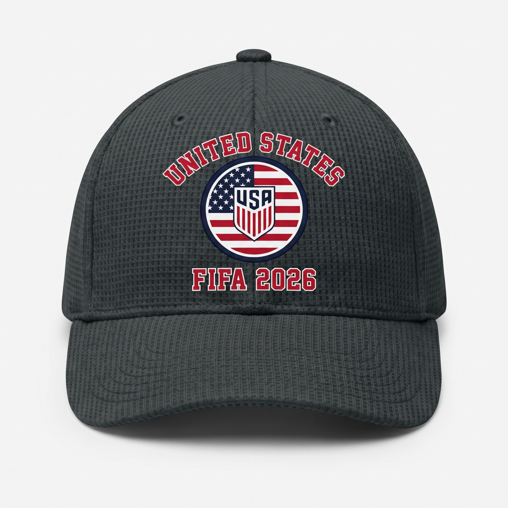 FIFA 2026 United States Waffle Knit Cap in Dark Gray