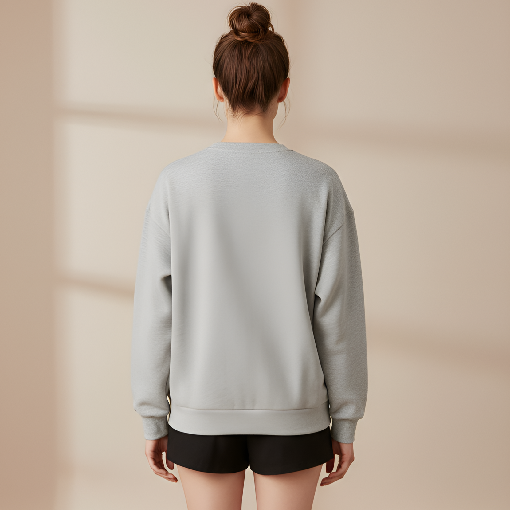 Plus Size Casual Highland Cow Graphic Print Sweatshirt