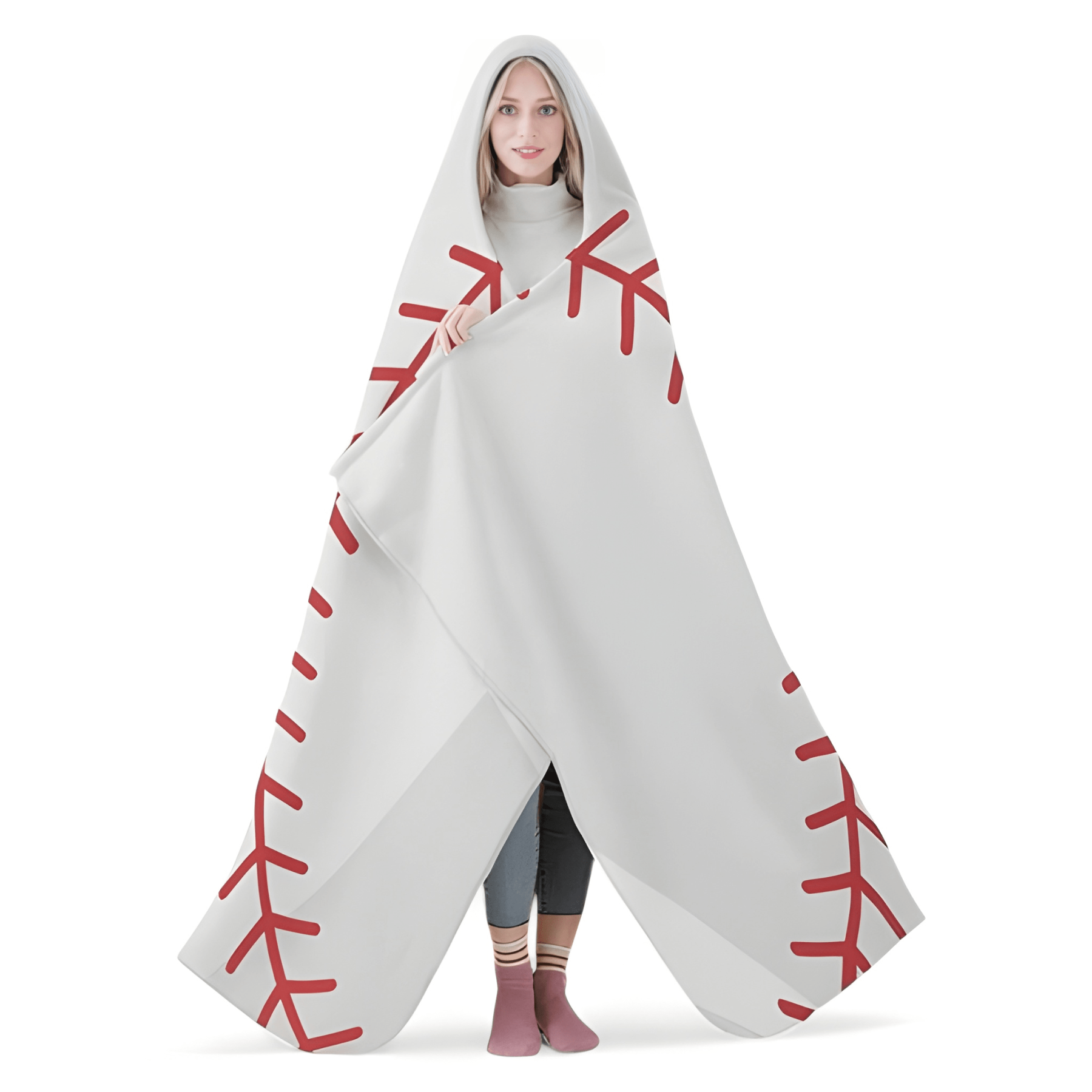 Custom Football Hooded Blanket With Name And Team Design For Sports Fans